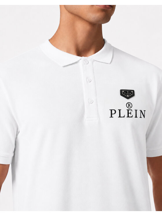 PHILIPP PLEIN PHILIPP PLEIN Polo 31624 Bianco Slim Fit