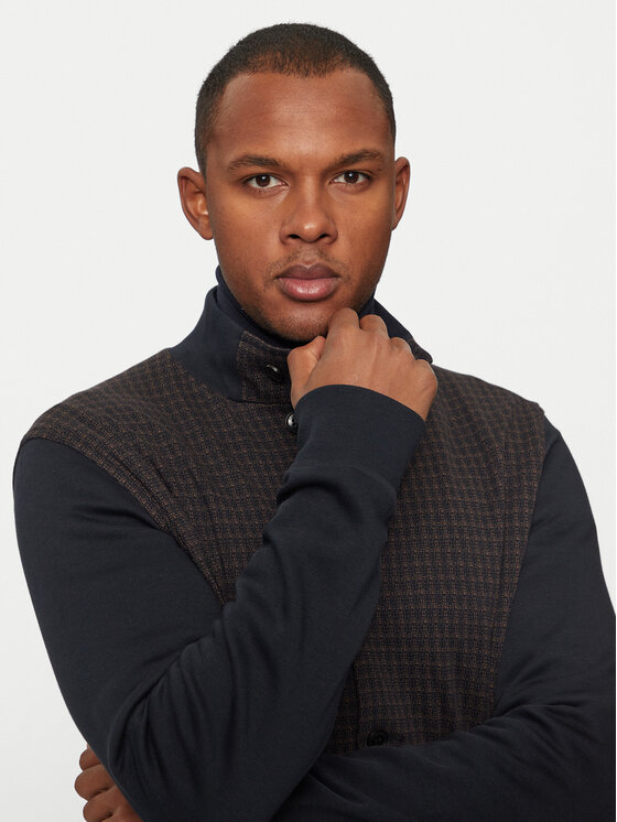 Bugatti Bugatti Sweatshirt 8750 65063B Dunkelblau Regular Fit