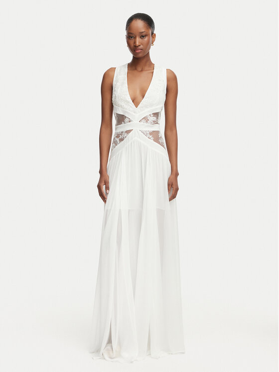 Babylon Babylon Abito da sera W EL0706 Bianco Regular Fit