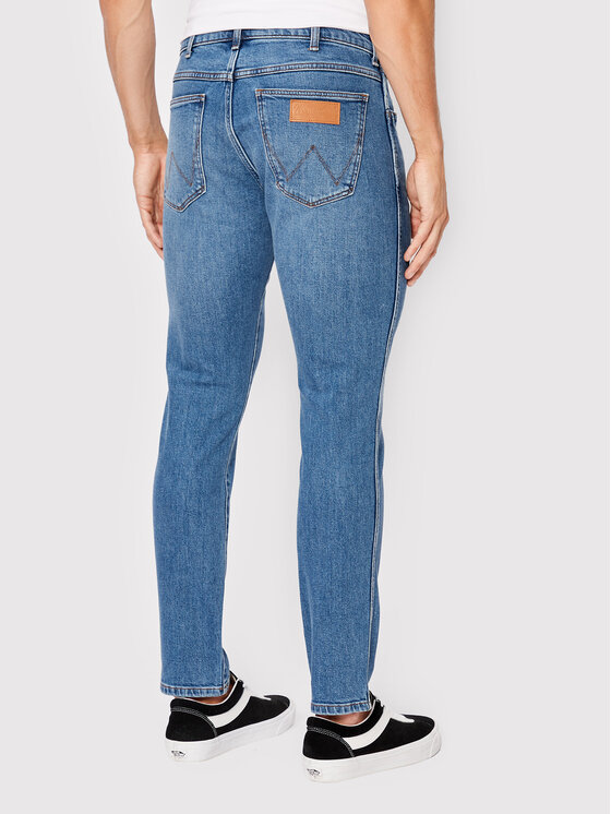 Wrangler Wrangler Jeansy Larston W18SJX21Y 112322663 Niebieski Slim Tapered Fit