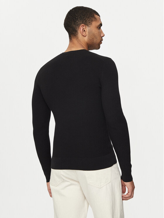 Calvin Klein Calvin Klein Sweter K10K113031 Czarny Regular Fit