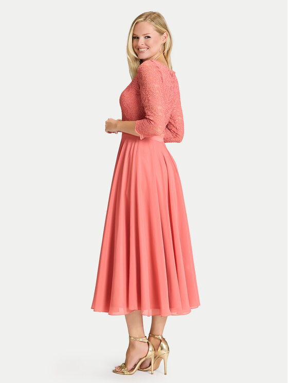 Swing Swing Sukienka koktajlowa 77761710 Koralowy Regular Fit