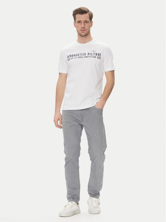 Aeronautica Militare Aeronautica Militare T-shirt 251TS1942J538 Bijela Regular Fit