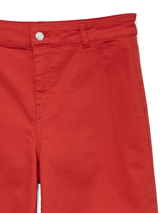 Vero Moda Vero Moda Kalhoty culottes Wild Kayla 10307837 Červená Wide Leg