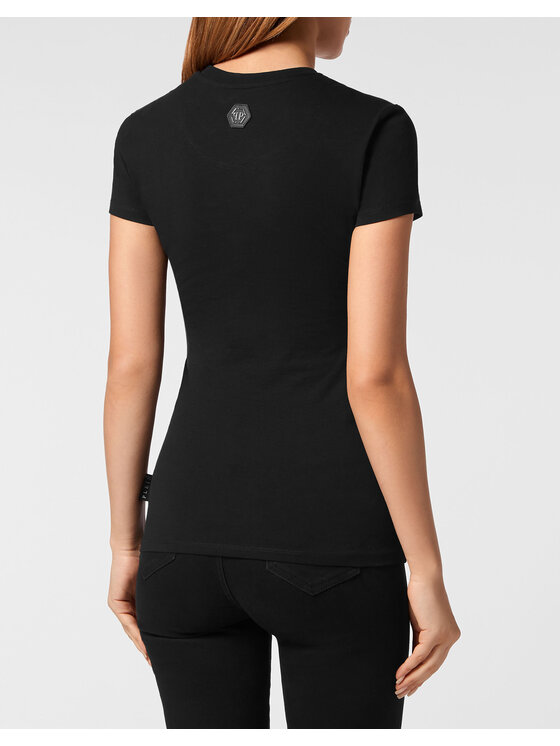 PHILIPP PLEIN PHILIPP PLEIN T-shirt 19383 Nero Skin Tight Fit