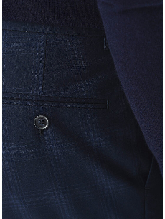 Pako Lorente Pako Lorente Spodnie garniturowe P24WF-6G-013 Granatowy Slim Fit