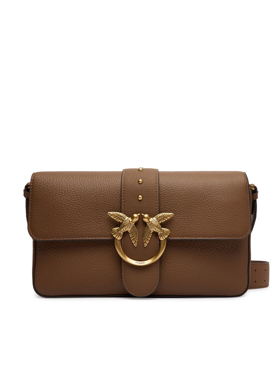 PINKO Geantă Love One Classic Slouchy Fl PLTT 104524 A2OX Maro