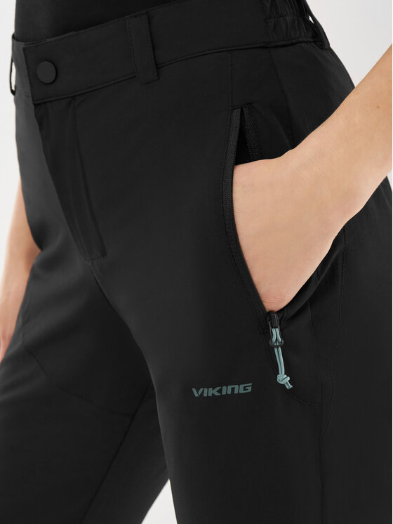 Viking Viking Spodnie materiałowe Rago Lady Czarny Regular Fit