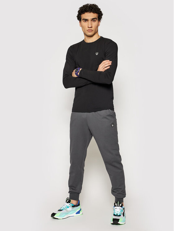 Longsleeve 8NPTL9 PJ03Z 1200 Nero Slim Fit