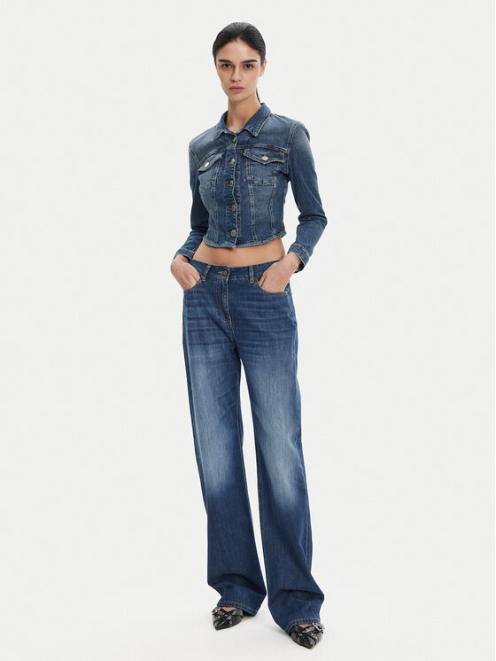 PINKO PINKO Jeansová bunda 104972 A2I5 Modrá Regular Fit
