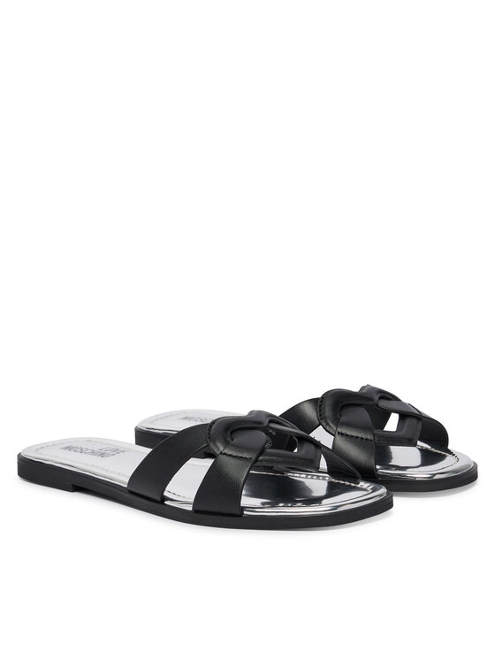 LOVE MOSCHINO LOVE MOSCHINO Şlapi JA28092G0OIAX000 Negru