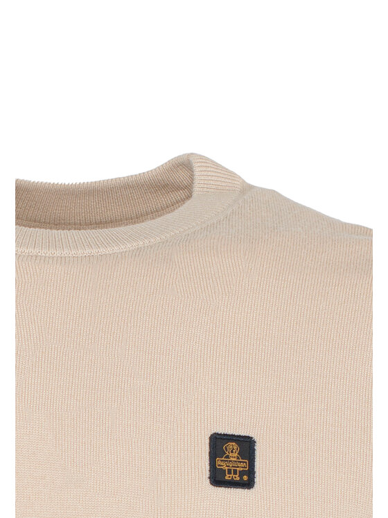 RefrigiWear RefrigiWear Sweter M26908-A00140 Beżowy Regular Fit