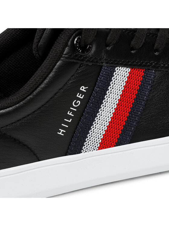 Tommy Hilfiger Tommy Hilfiger Sneakersy Essential Leather Cupsole FM0FM03424 Czarny