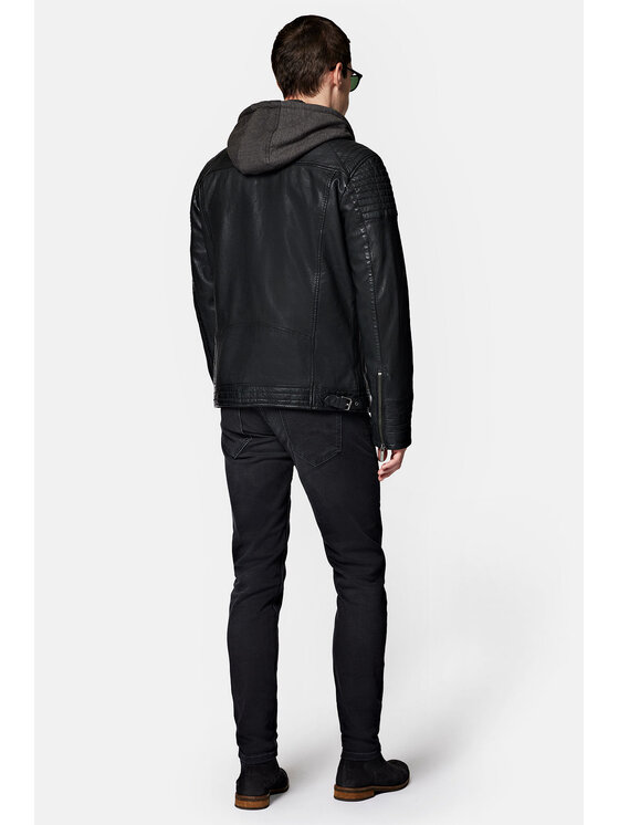 Lancerto Lancerto Kurtka skórzana Prasco KU068223000001 Czarny Regular Fit