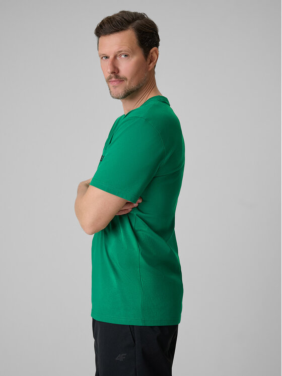 4F 4F T-Shirt SPORTS CLUB Zielony Regular Fit