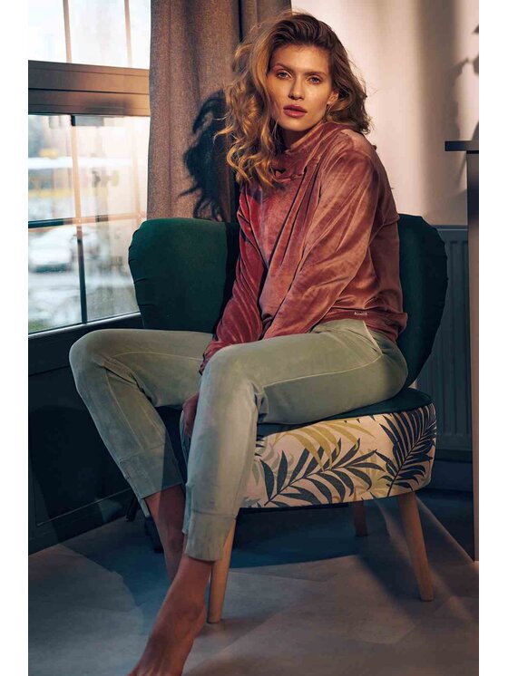 FIGL FIGL Bluza M745 Różowy Regular Fit