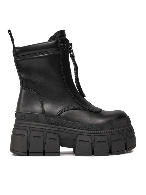 Buffalo Buffalo Ботильйони Gospher Zip Boot BN1622350 Чорний