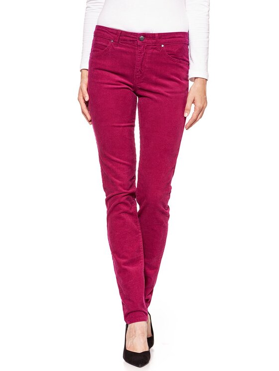 Wrangler Wrangler Spodnie materiałowe SLIM Różowy Slim Fit