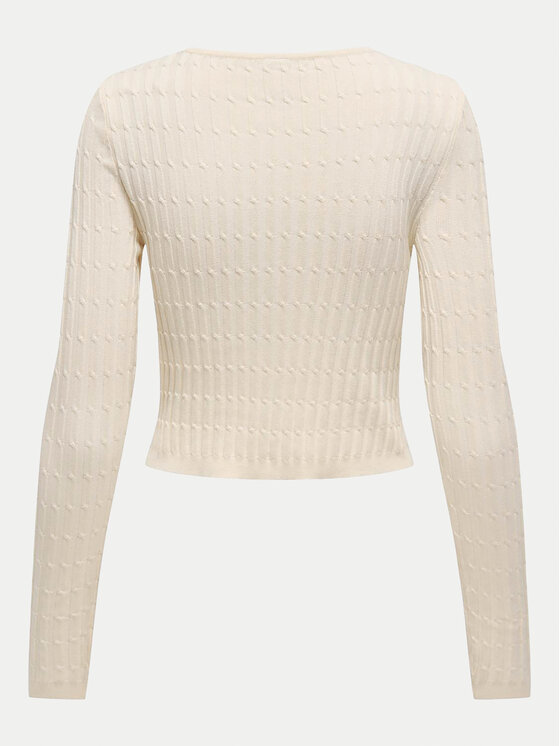 ONLY ONLY Sweter Meddi 15339582 Beżowy Cropped Fit