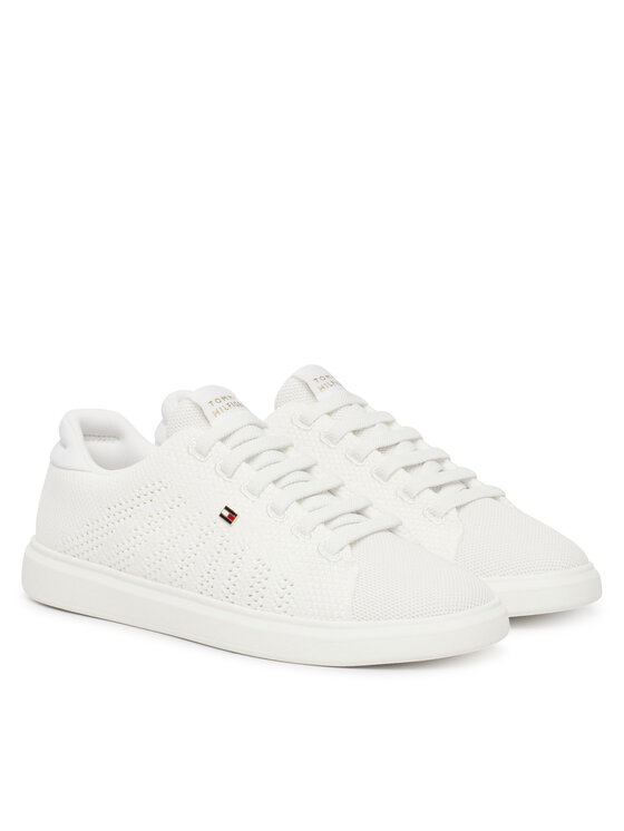Tommy Hilfiger Tommy Hilfiger Sportcipők Th Icon Light Knit Sneaker FW0FW09401 Fehér