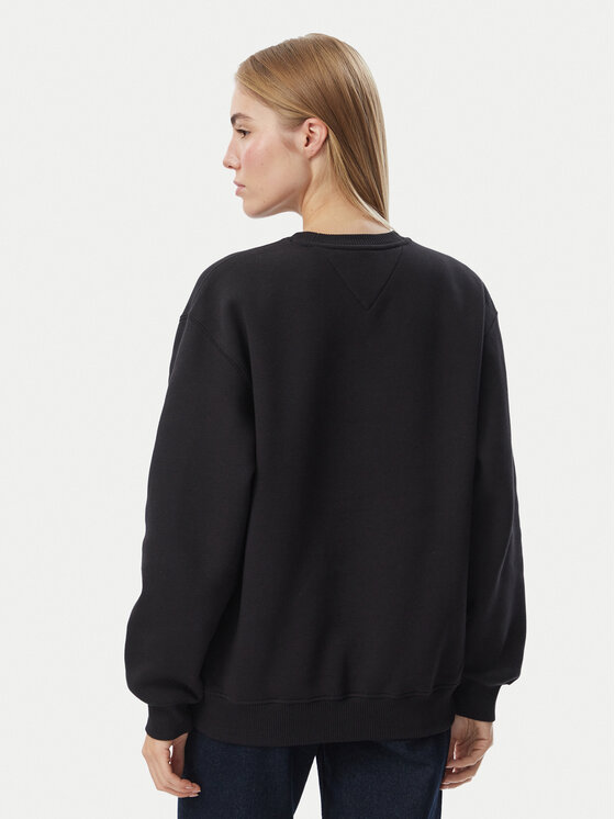 Tommy Jeans Tommy Jeans Суитшърт DW0DW23579 Черен Regular Fit