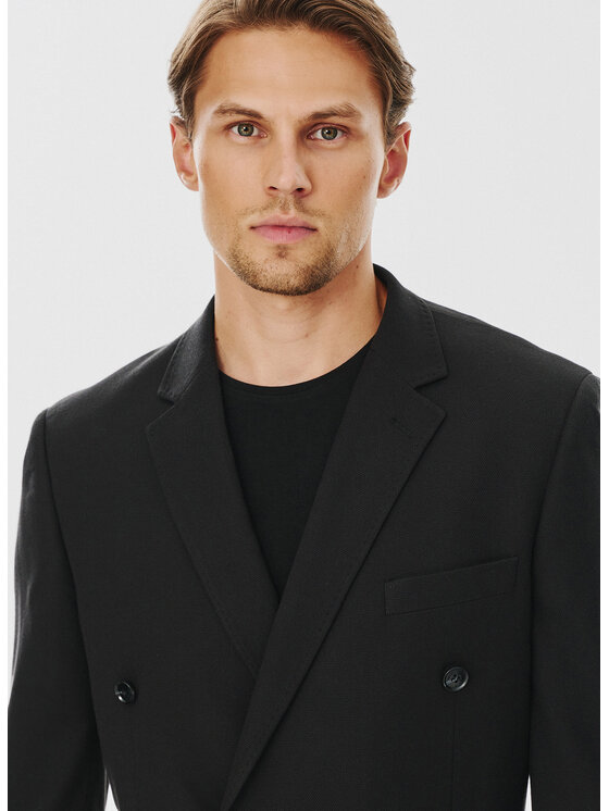 Pako Lorente Pako Lorente Marynarka P24WF-3X-007 Czarny Slim Fit
