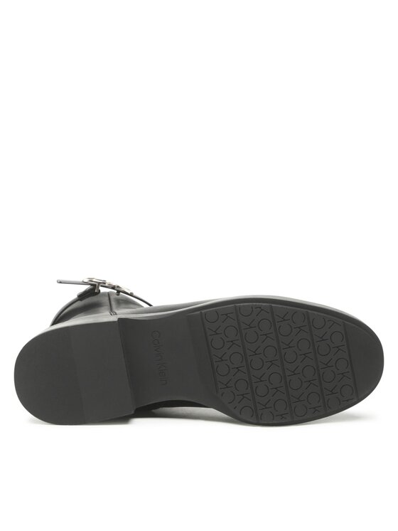 Calvin Klein Calvin Klein Μποτάκια Rubber Sole Ankle Boot Hw Wl-Lth HW0HW01257 Μαύρο