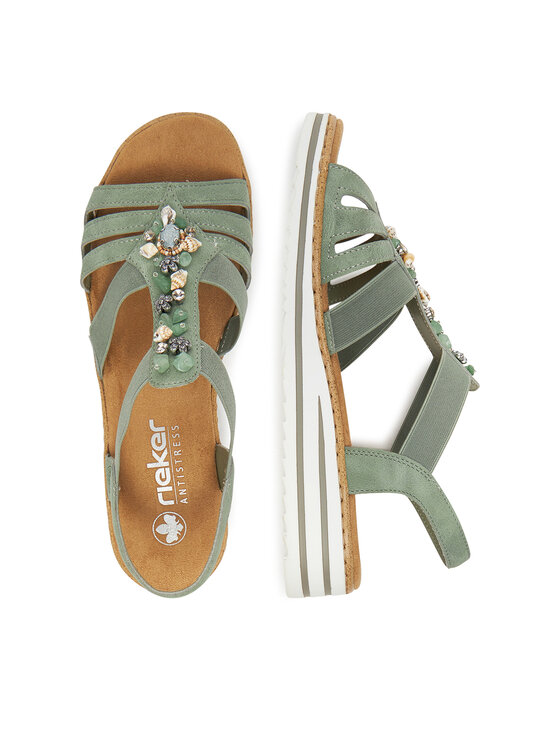 Rieker Rieker Sandalen V0649-52 Grün