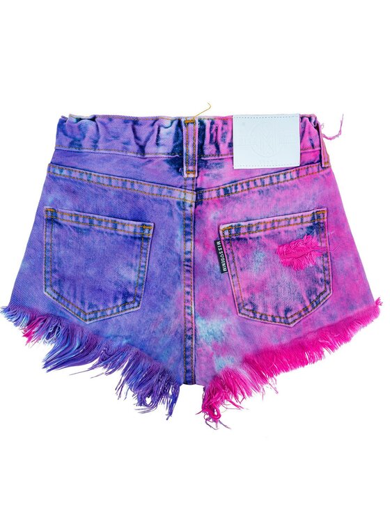 MissDenim MissDenim Szorty jeansowe Midi Waist Kolorowy Regular Fit