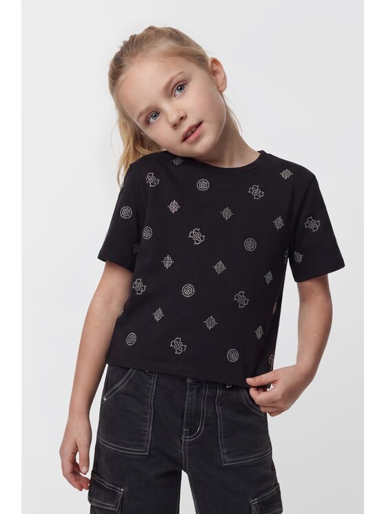 Guess Kids Guess Kids T-Shirt 185333 Czarny Classic Fit