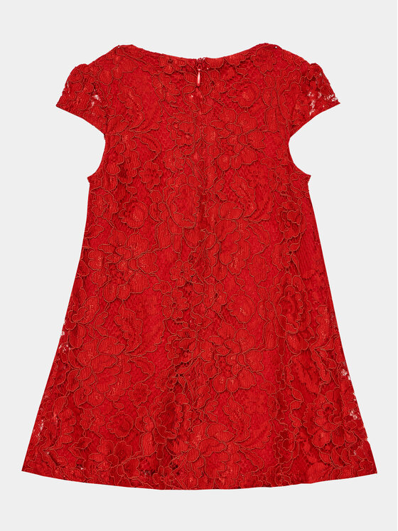 Guess Guess Vsakodnevna obleka K3BK03 WFS60 Rdeča Regular Fit