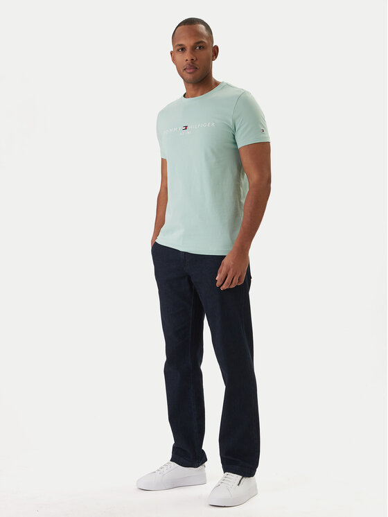 Tommy Hilfiger Tommy Hilfiger Póló Logo MW0MW11797 Zöld Regular Fit