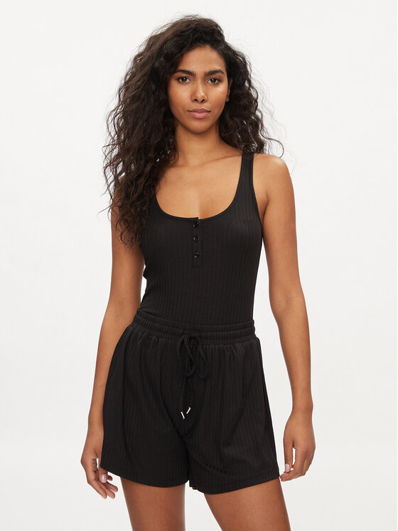 Guess Guess Glaustinukė O4GP11 KBXB2 Juoda Slim Fit