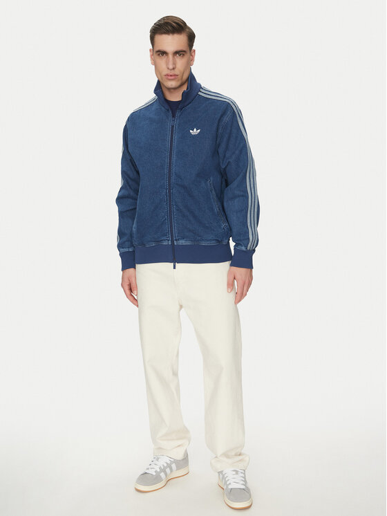 adidas adidas Giacca di jeans adicolor Denim Firebird JC6233 Blu Loose Fit