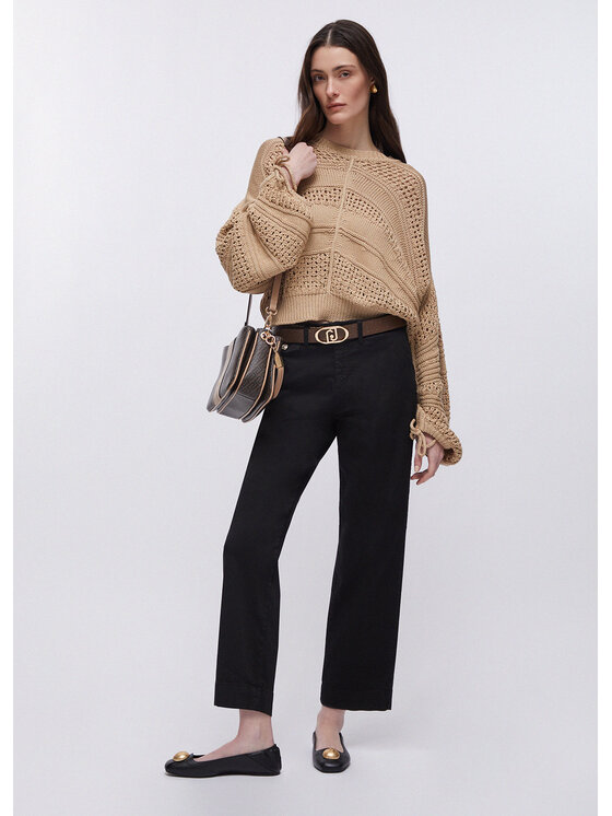 Liu Jo Liu Jo Pantaloni di tessuto WA6463T925722222 Nero Regular Fit