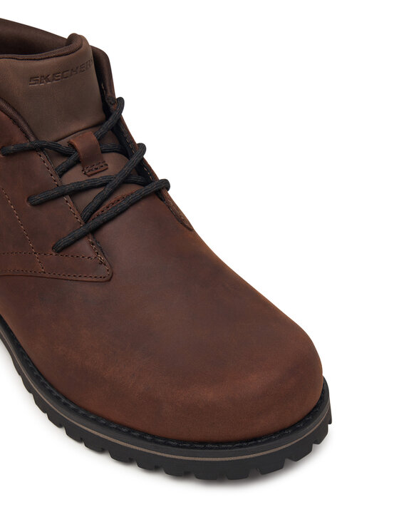 Skechers Skechers Trzewiki Quintero - Damien 205903/DKBR Brązowy