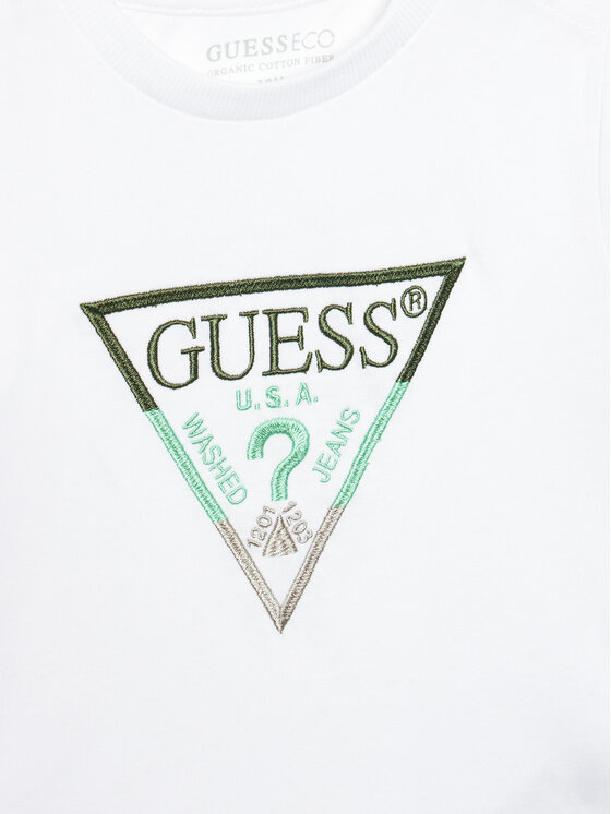 Guess Guess Μπλουζάκι N4YI36 K8HM4 Λευκό Regular Fit