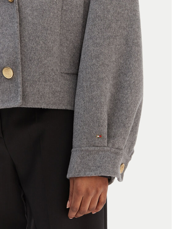 Tommy Hilfiger Tommy Hilfiger Átmeneti kabát WW0WW47759 Szürke Relaxed Fit