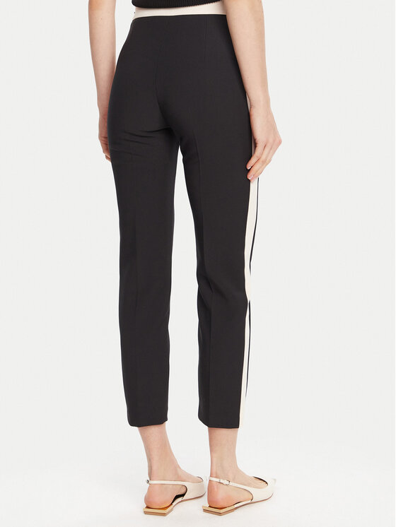 Elisabetta Franchi Elisabetta Franchi Riidest püksid PA-T01-56E2-V340 Must Regular Fit