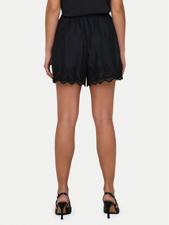 ONLY ONLY Šortky z materiálu Lou 15313167 Černá Loose Fit