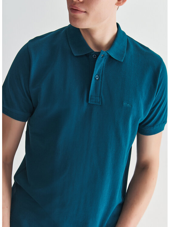 Pako Lorente Pako Lorente Polo P22SN-TX-001 Niebieski Classic Fit