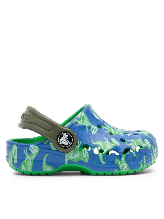 Şlapi Crocs BAYA GRAPHIC CLOG T 206814-4LB Albastru