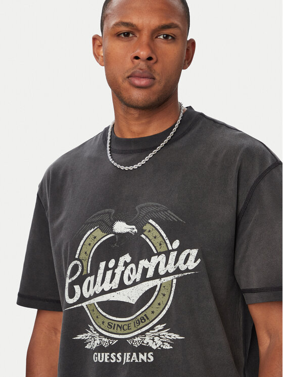 Guess Jeans Guess Jeans T-Shirt M6YI14 K3945 Μαύρο Regular Fit