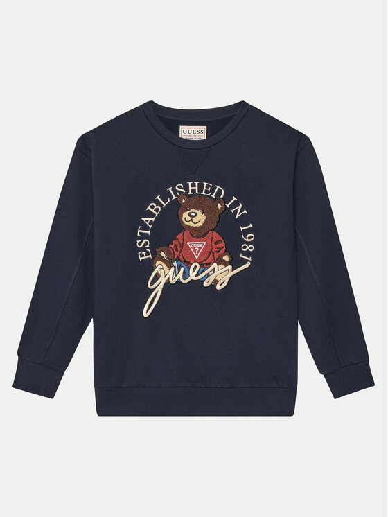 Guess Guess Суитшърт H5RJ01 KAD74 Тъмносин Regular Fit