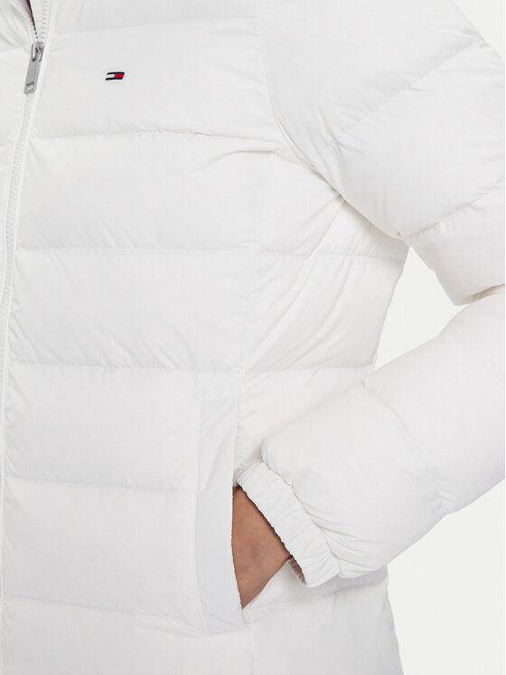 Tommy Jeans Tommy Jeans Geacă din puf Essential DW0DW18864 Écru Slim Fit