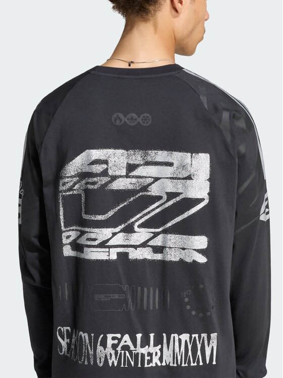 adidas adidas Longsleeve 171040 Czarny Loose Fit