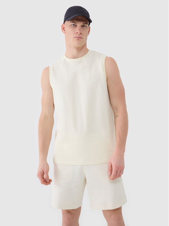 4F 4F T-Shirt 4FRSS25TSLEM233-12 Beżowy Active Fit