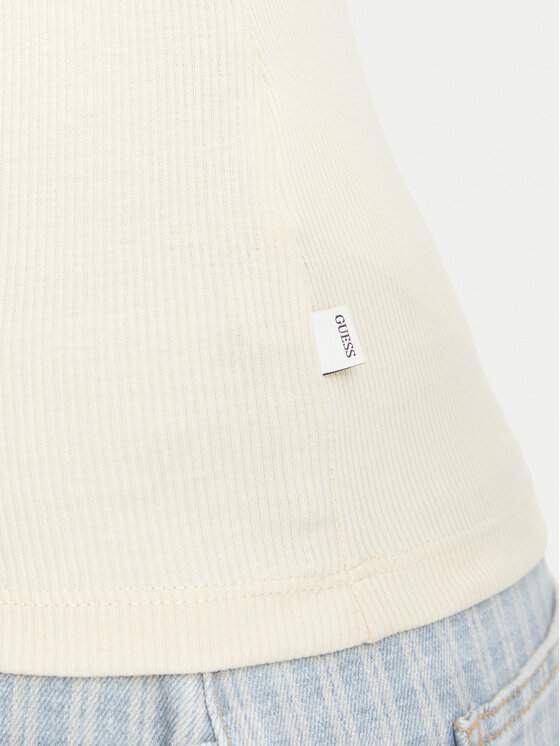 Guess Jeans Guess Jeans Särkpluus W6BP06 K5471 Helebeež Slim Fit