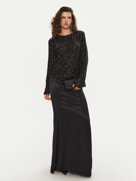 Bruuns Bazaar Bruuns Bazaar Bluzka Casi BBW4193 Czarny Regular Fit