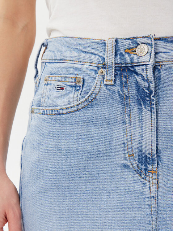 Tommy Jeans Tommy Jeans Fustă de blugi Claire DW0DW20581 Albastru Regular Fit